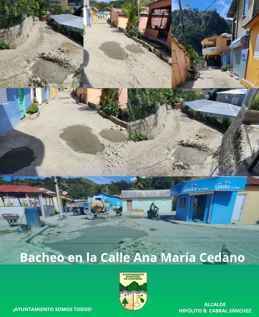 Bacheo en la Calle Ana Marìa Cedano