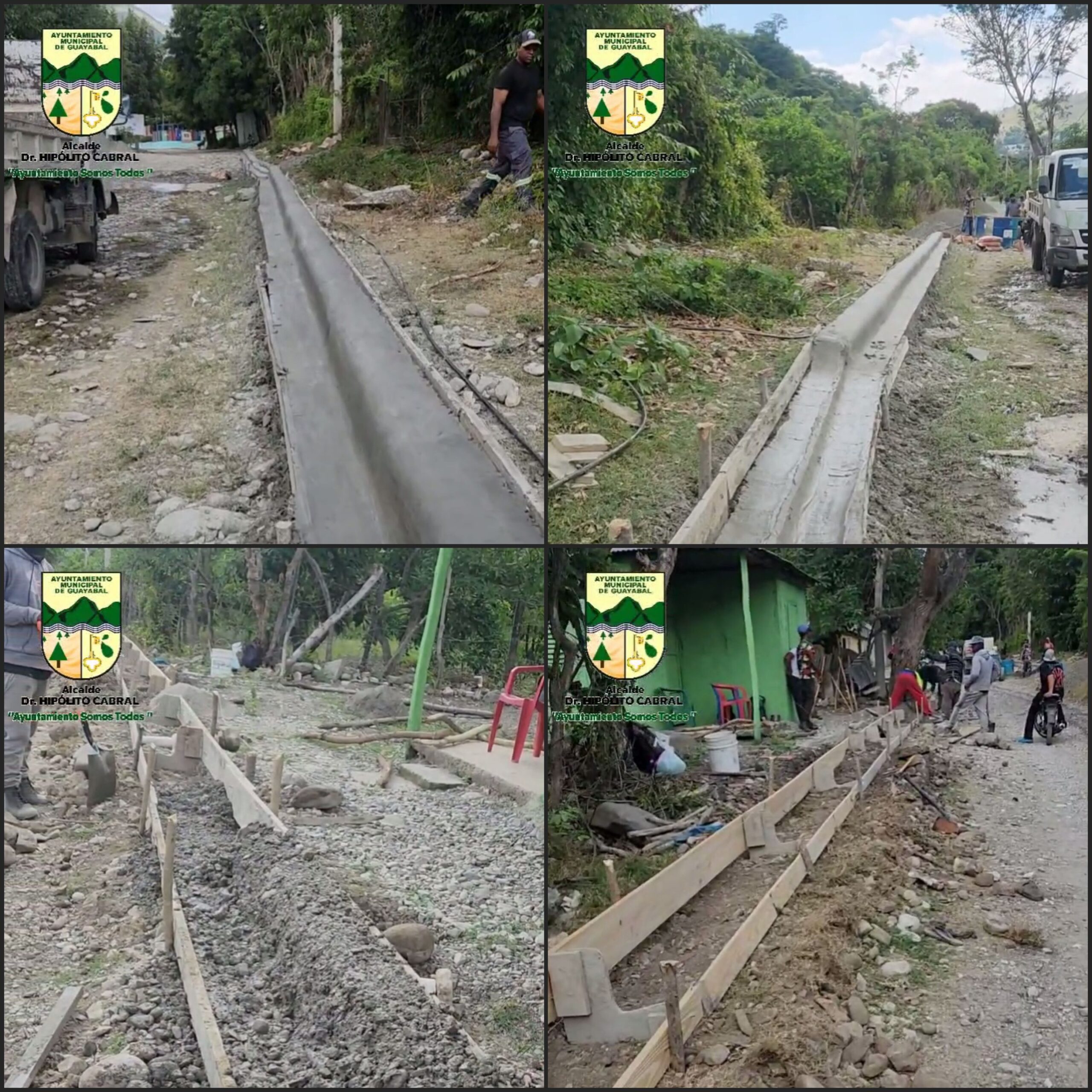 Proceso de Construcción de Aceras y Contenes en la Comunidad de Arroyo Corozo