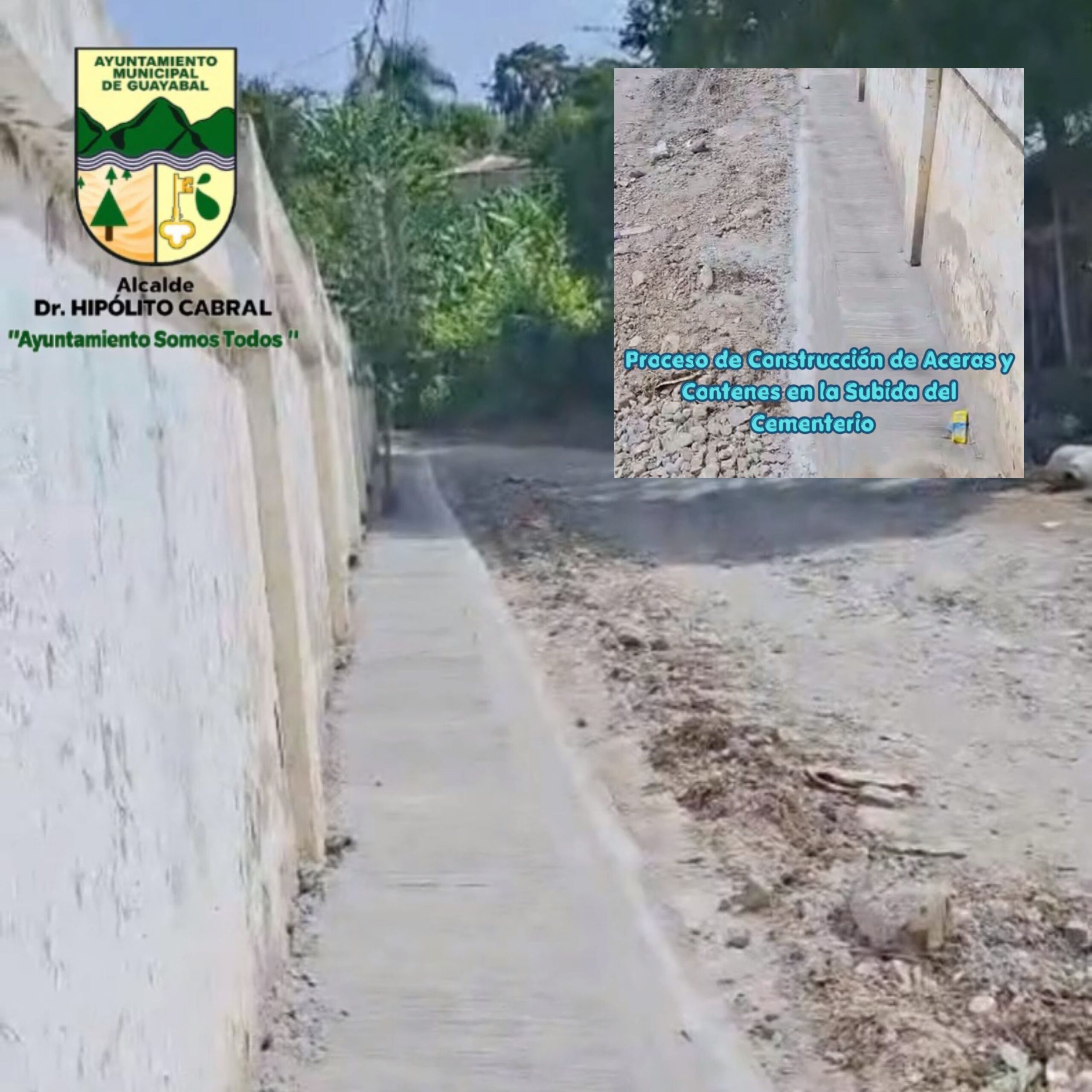 Proceso de Construcción de Aceras y Contenes en la Subida del Cementerio