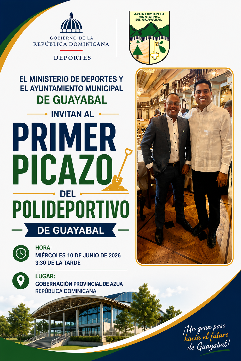 Primer Picazo para la construcción del Polideportivo de Guayabal